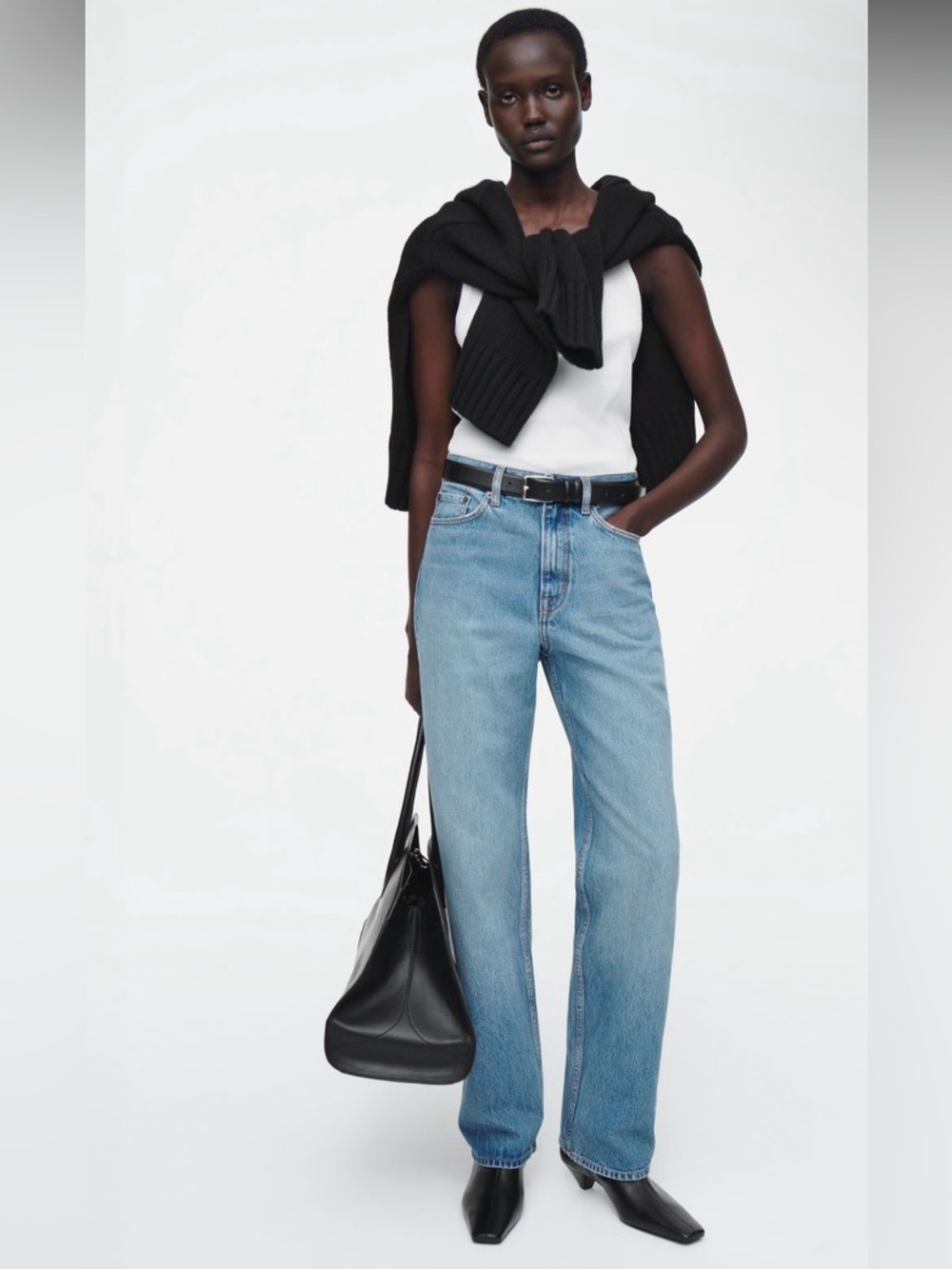 COS Light Blue Straight-Leg Jeans
